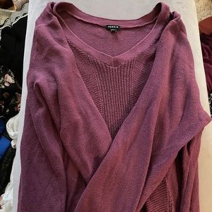 Torrid purple sweater size 5